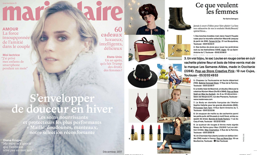 Créative Pink est dans Marie Claire !